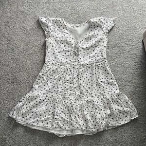 White flower dress mini